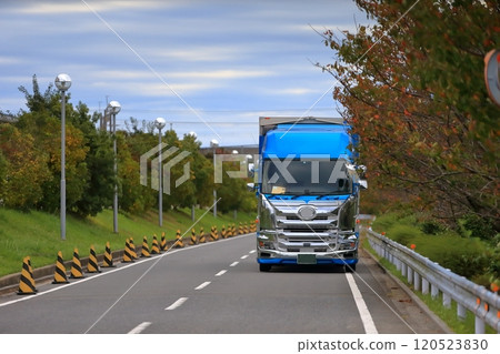 Logistics truck image 120523830