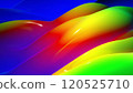 Perfect background for text or presentations. Abstract background waves move along the matt surface of the liquid. looped animation rainbow color surface. Beautiful background with waves. 120525710