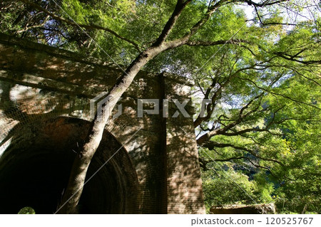 Abandoned railway tunnel in the mountains (Aiki Tunnel District, Chuo Line) 120525767