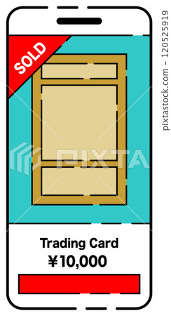 Image of flea market app: sold out, simple, dashed lines, stylish 120525919