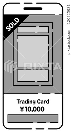 Image of flea market app: sold out, simple, dashed lines, stylish 120525921