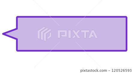 Simple horizontal speech bubble 1 (purple) 120526593