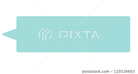 Simple horizontal speech bubble 1 (light blue, no line drawing) 120526603