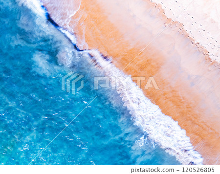 Beautiful sea in summer season seascape background,Nature sea beach background,Top view waves seascape nature view Beautiful sea in summer season seascape background,Nature sea beach background,Top view waves seascape nature view 120526805