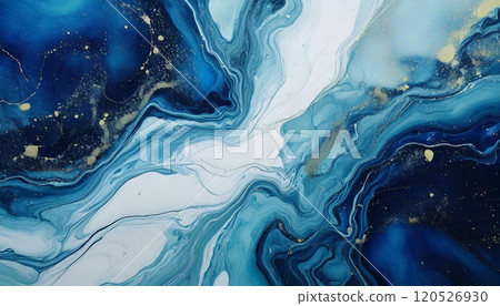 Two-color ink marble texture 120526930