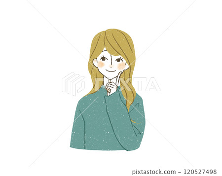 一個女人帶著微笑 一個女人帶著微笑 120527498