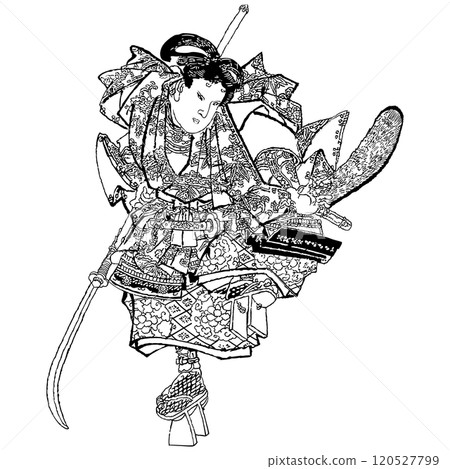 Honsho Takamyoukan (list of famous names in Japan) Ushiwakamaru - Utagawa Kunisada (the third generation Utagawa Toyokuni and the third generation Toyokuni) 120527799