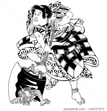 Kintaro - Utagawa Kunisada (the third generation of Utagawa Toyokuni and the third generation of Toyokuni) Kintaro - Utagawa Kunisada (the third generation of Utagawa Toyokuni and the third generation of Toyokuni) 120527977