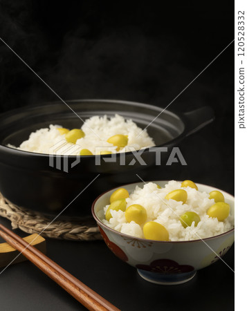 銀杏仁煮銀杏飯 砂鍋煮銀杏飯 120528332