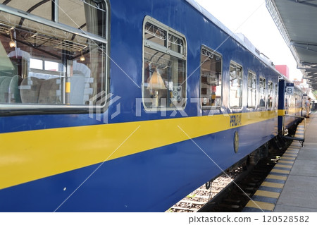 [秘魯] 的的喀喀列車在普諾站 120528582