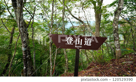 在山行蹟的路標 120529390