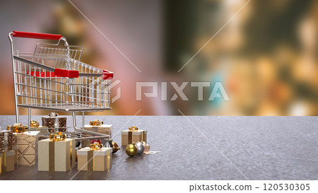 The Christmas decor Background for Holiday concept 3d rendering. 120530305