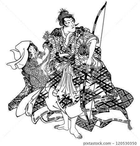 《野分成平貴子姬的源氏雲浮世畫》－歌川國芳 120530350