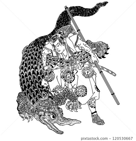 Heroic Japanese Suikoden - Utagawa Kuniyoshi Heroic Japanese Suikoden - Utagawa Kuniyoshi 120530667