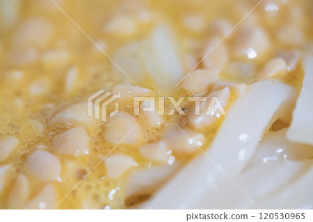 Cold natto udon (stock photo) 120530965