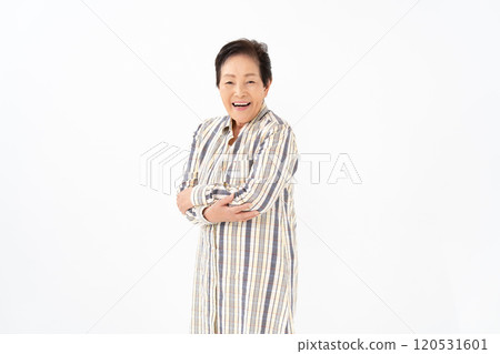 Senior woman portrait 120531601