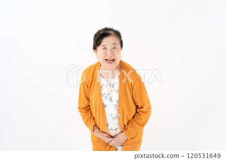 Senior woman portrait 120531649