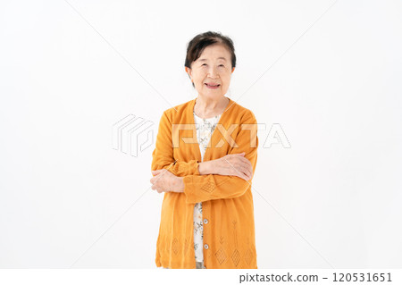Senior woman portrait 120531651
