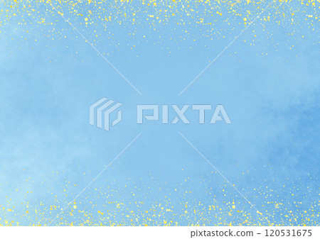 Top and bottom glitter x Japanese style background 4 (light blue) 120531675