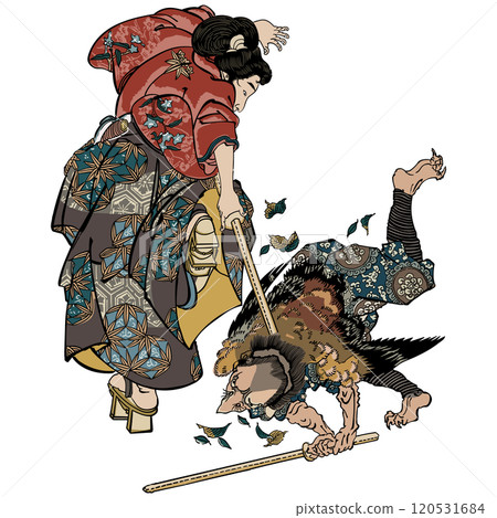A brief history of kendo in Japan: Ushiwakamaru Minamoto - Utagawa Kuniyoshi A brief history of kendo in Japan: Ushiwakamaru Minamoto - Utagawa Kuniyoshi 120531684
