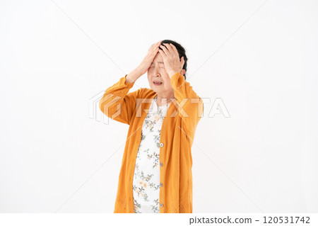 高級女性肖像思考 120531742