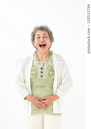 Senior woman portrait 120531784