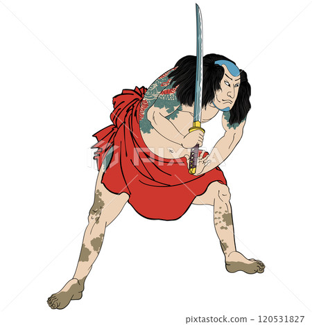 七黑兵衛兵-歌川國芳 120531827