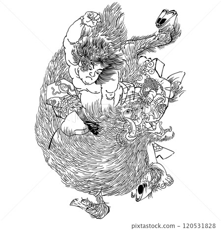 本町水古傳 108位大師之一 大谷浩伊之助 - 歌川國芳 120531828