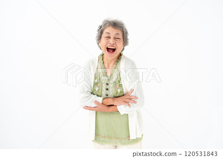 Senior woman portrait 120531843