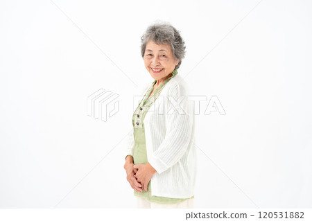Senior woman portrait 120531882