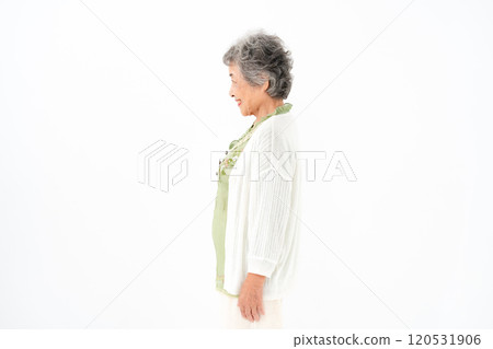 Senior woman portrait profile 120531906