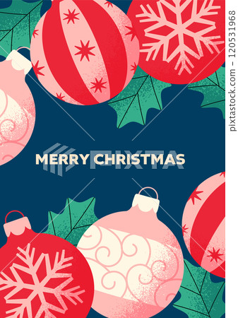 Christmas ornament background design 120531968
