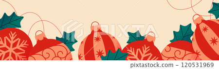 Christmas ornament background design 120531969