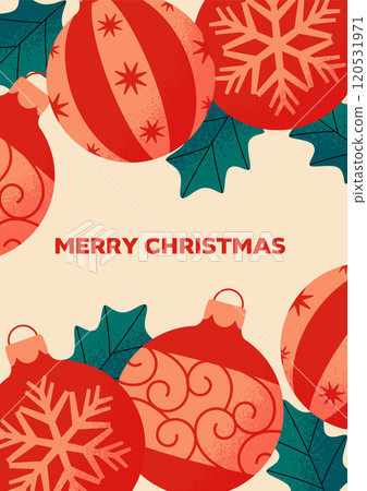 Christmas ornament background design 120531971