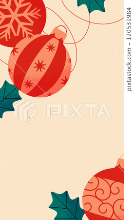 Christmas ornament background design 120531984