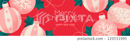 Christmas ornament background design 120531995