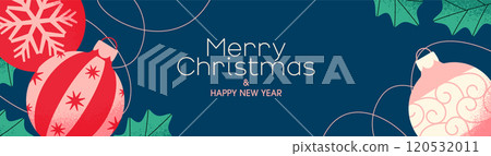 Christmas ornament background design 120532011