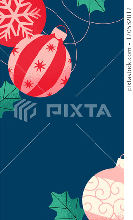 Christmas ornament background design 120532012