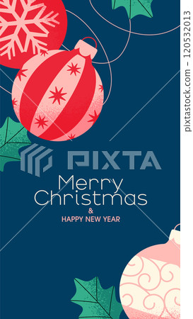 Christmas ornament background design 120532013