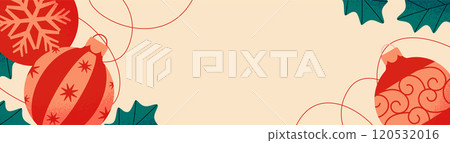 Christmas ornament background design 120532016