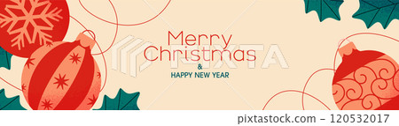 Christmas ornament background design 120532017