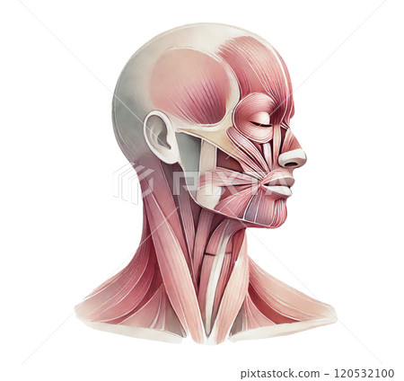 Facial muscles human body diagram 120532100