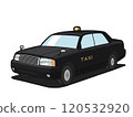 黑色計程車插畫 120532920