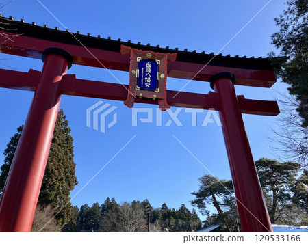 Torii gate of Morioka Hachiman Shrine Torii gate of Morioka Hachiman Shrine 120533166