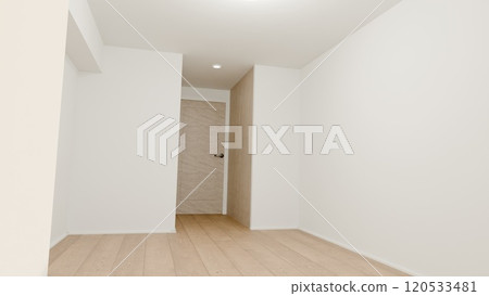 Stylish room in a newly built house, daytime Stylish room in a newly built house, daytime 120533481