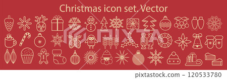 Christmas icons set geometric minimalist style. Modern Christmas abstract icons and symbols. New Year and Christmas holiday decoration. Christmas icons set geometric minimalist style. Modern Christmas abstract icons and symbols. New Year and Christmas holiday decoration. 120533780