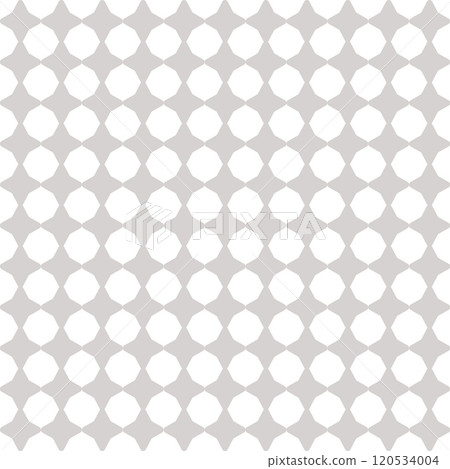 Timeless Symmetry: Grey-Toned Seamless Pattern Perfect for Fabric, Clothing, Wrapping Paper, or Fashion Design 120534004