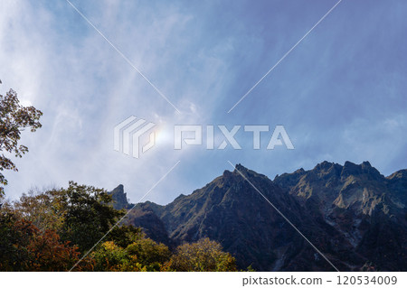 谷川山太陽右側出現的幻日與晝環[大氣光學現象] 群馬縣 2024.10.31 120534009