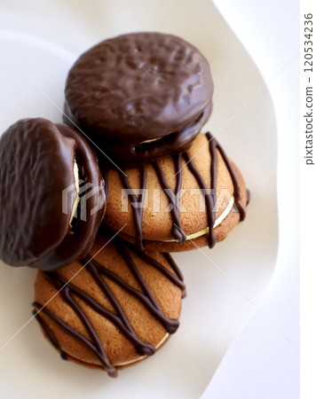 Mini cake with cream Mini cake with cream 120534236