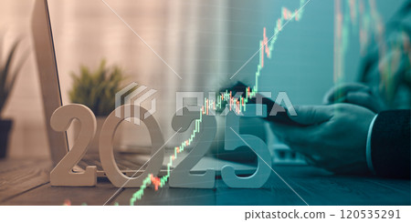 Finance and Real Estate Analytics 2025: Digital Candlestick Charts and Businessman Using Tablet to Track Market Trends Finance and Real Estate Analytics 2025: Digital Candlestick Charts and Businessman Using Tablet to Track Market Trends 120535291